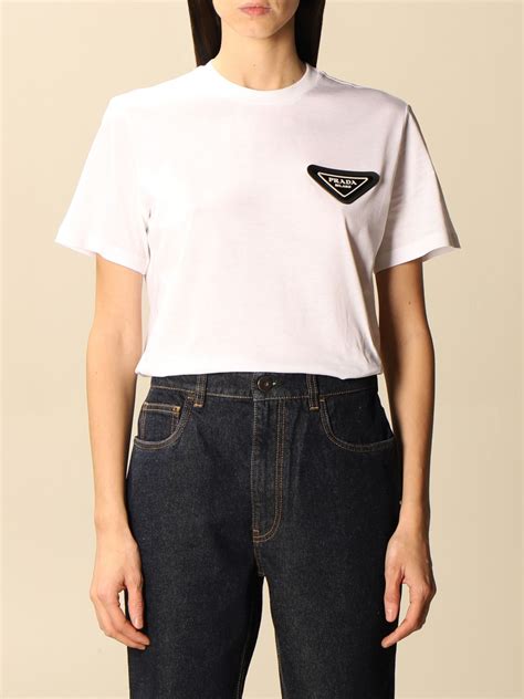 prada white crop shirt|Prada Shirts for Women .